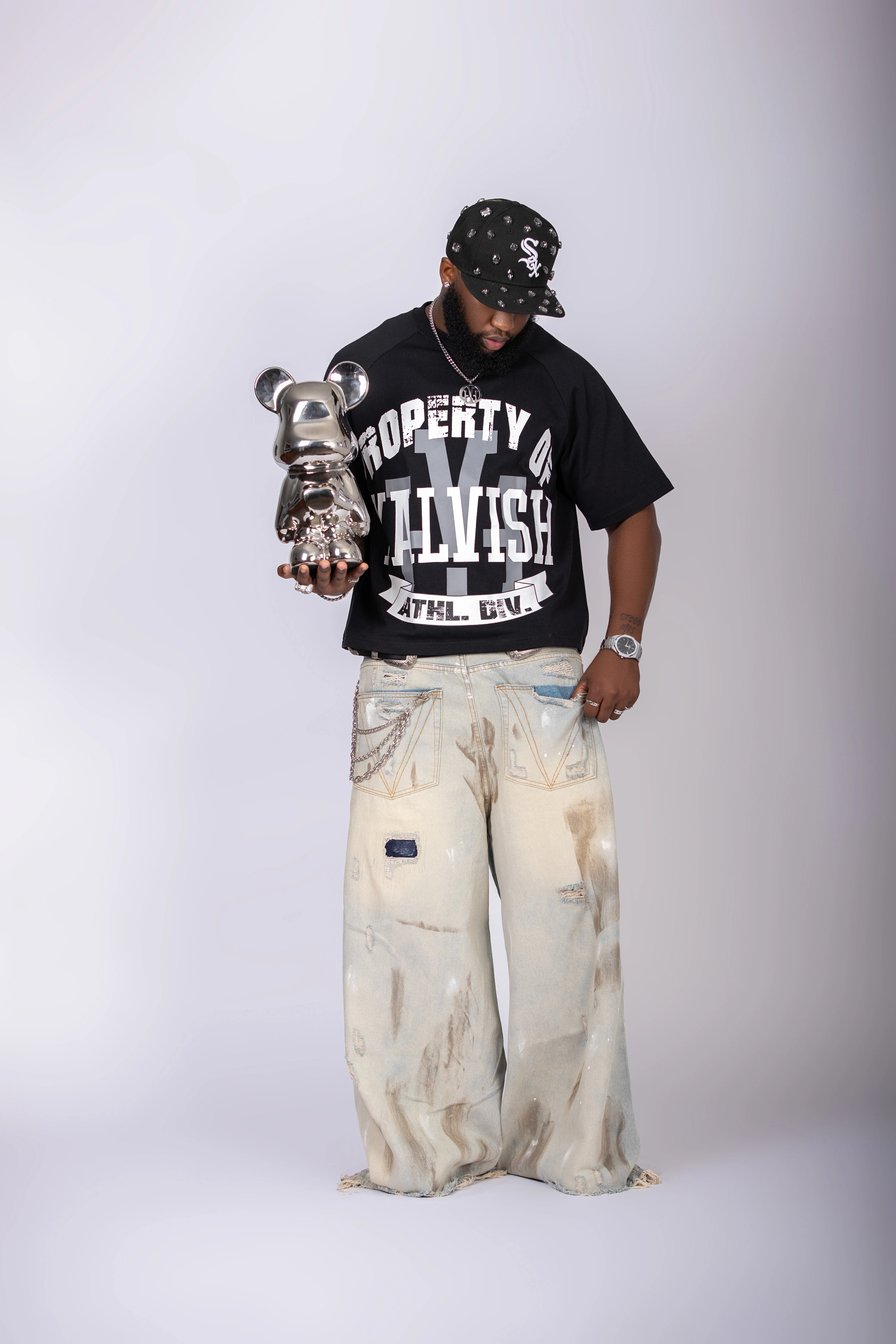 Black Property Of Yalvish Tee - Image 3