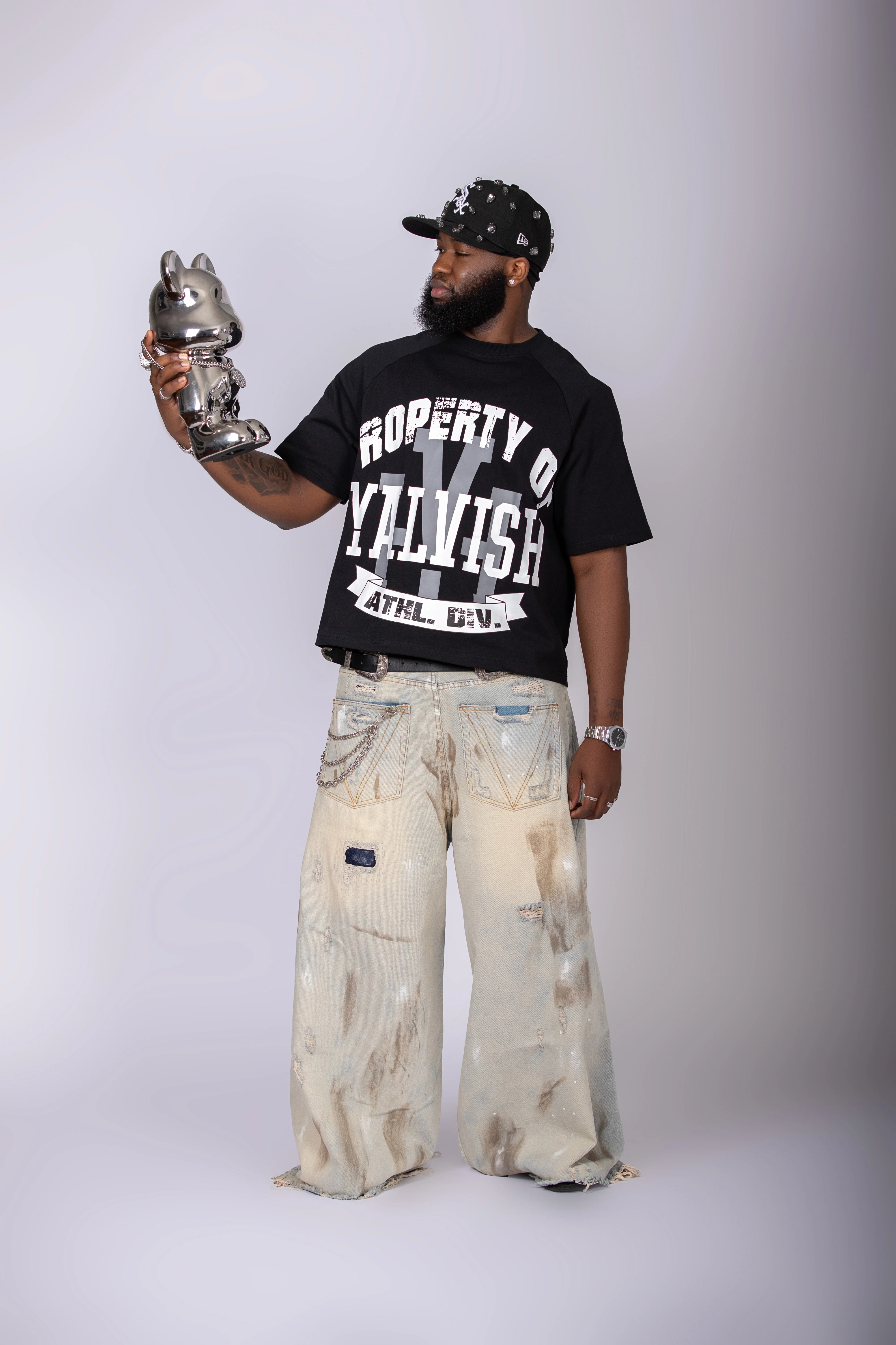 Black Property Of Yalvish Tee - Image 5
