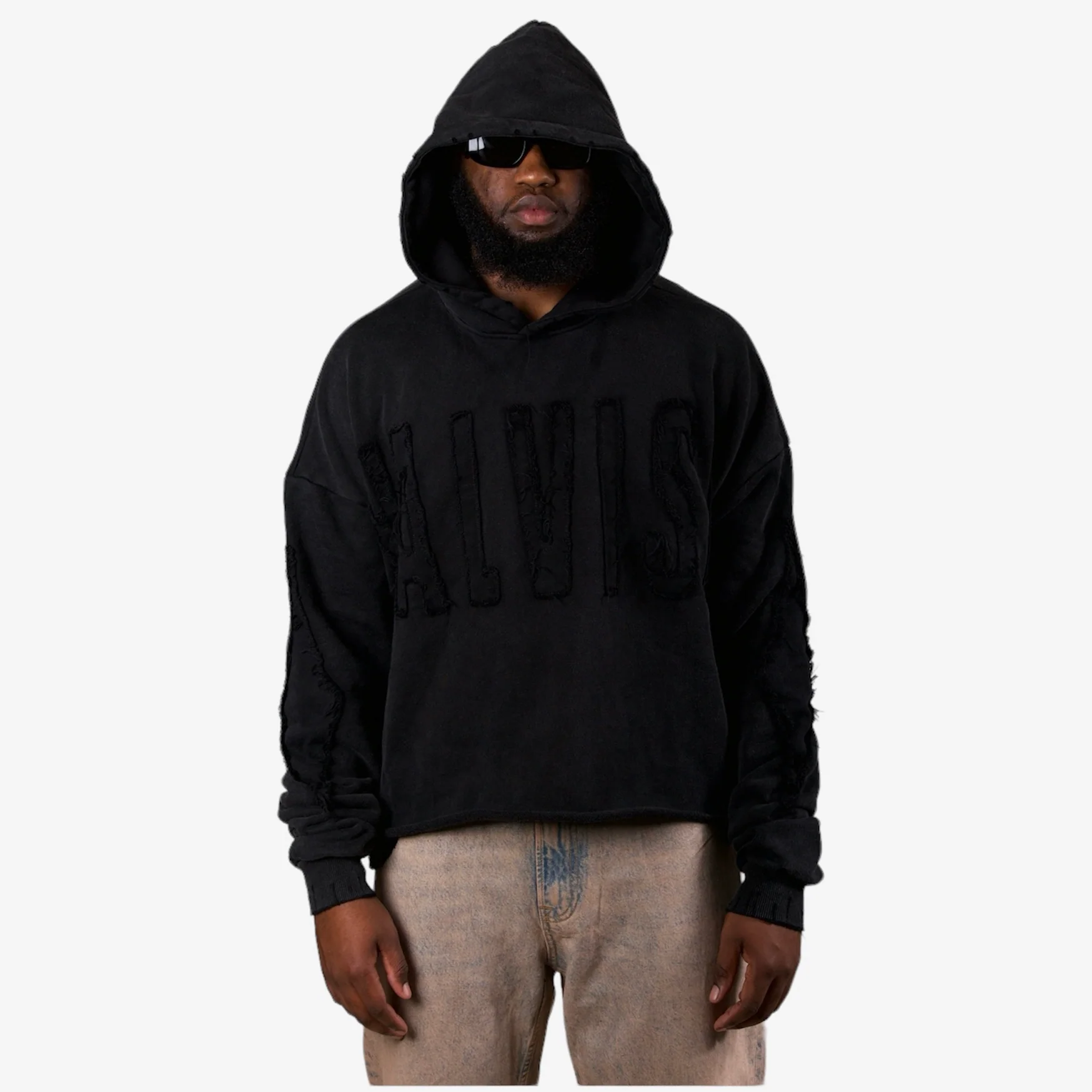 Yalvish Distressed Hoodie (Multiple Color Options) - Image 3