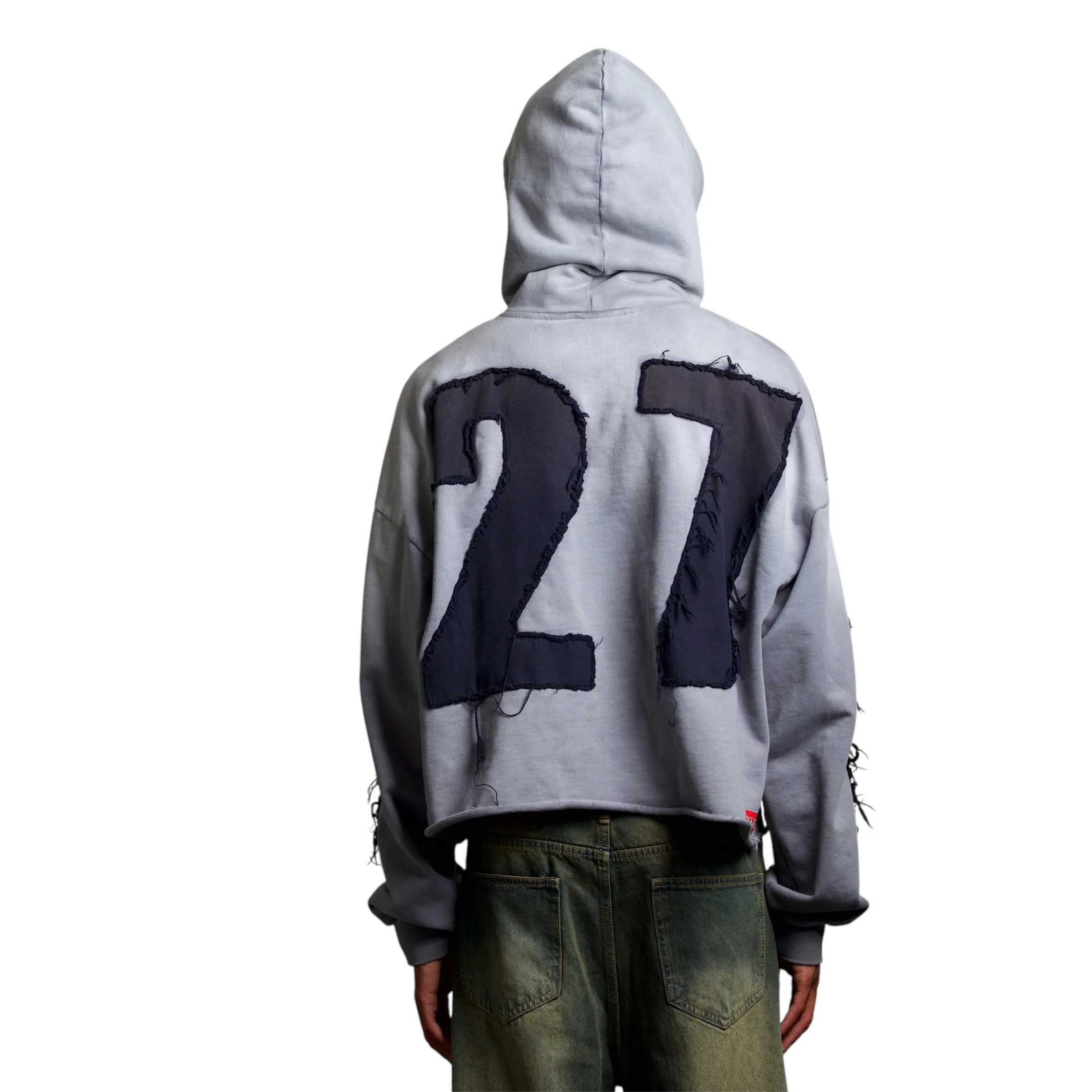 Yalvish Distressed Navy Blue Zip Up - Image 6