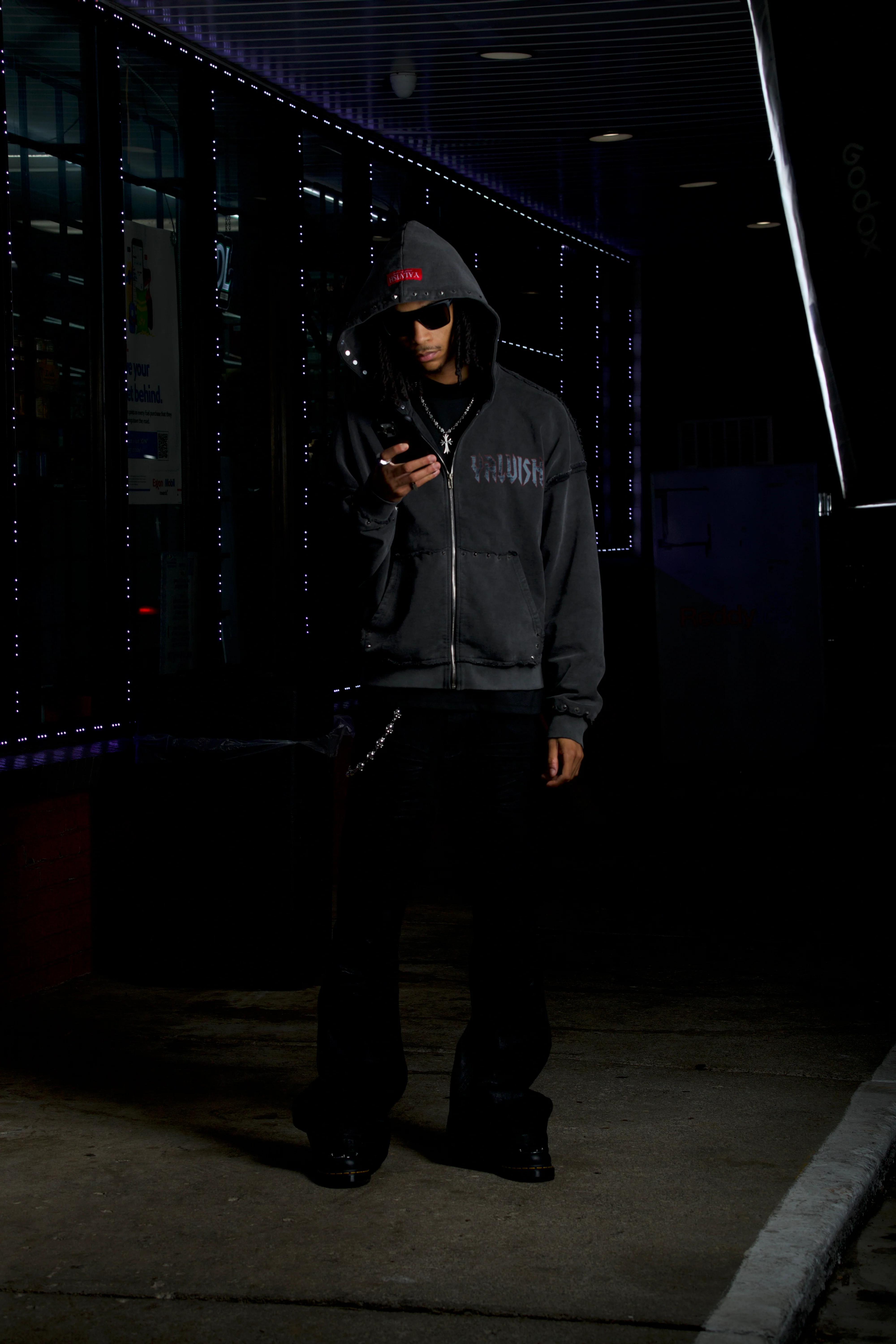 Grey Reverse Stitched Zip Up - Image 5